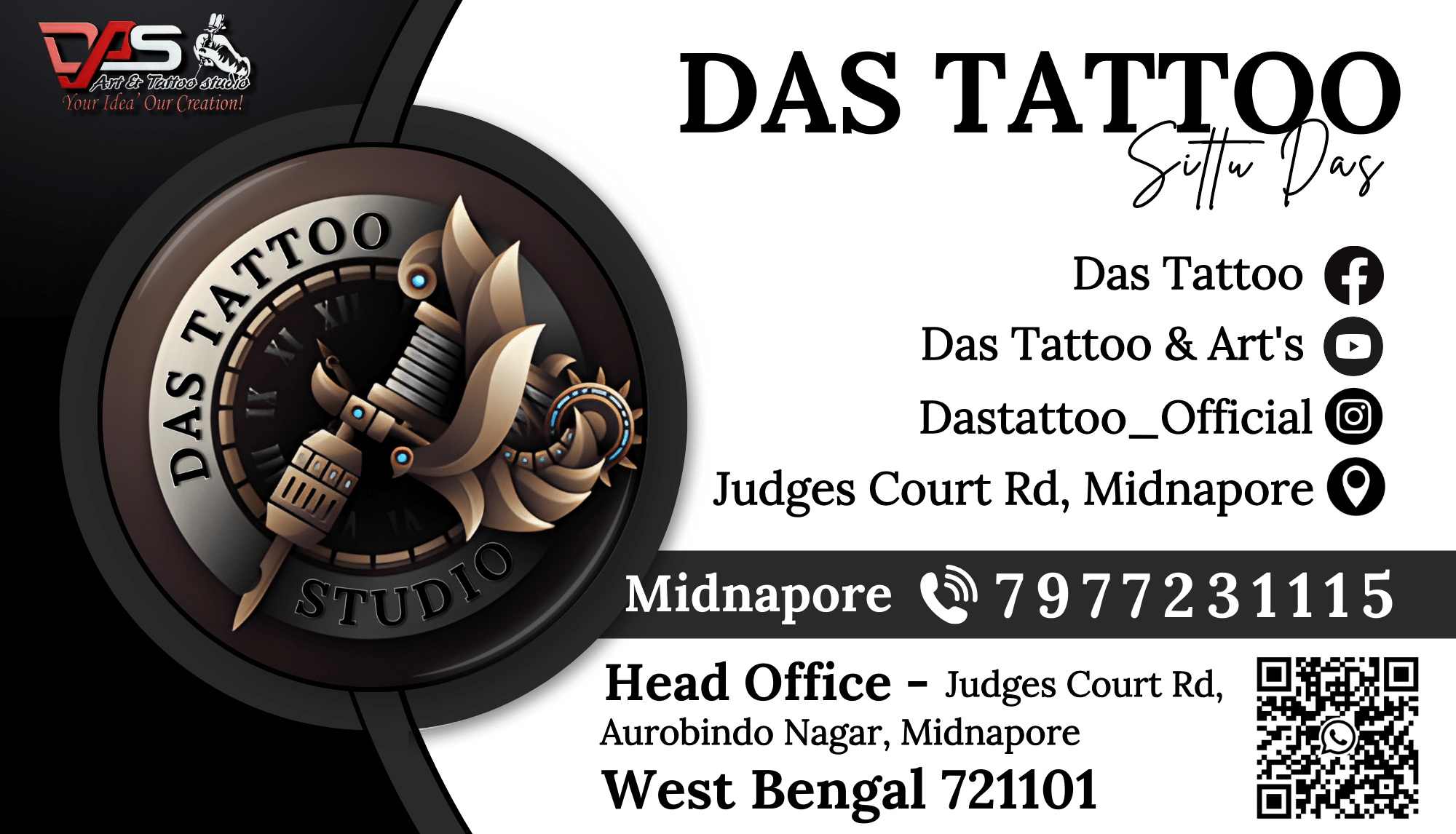 Medinipur Branch - Das Tattoo Studio